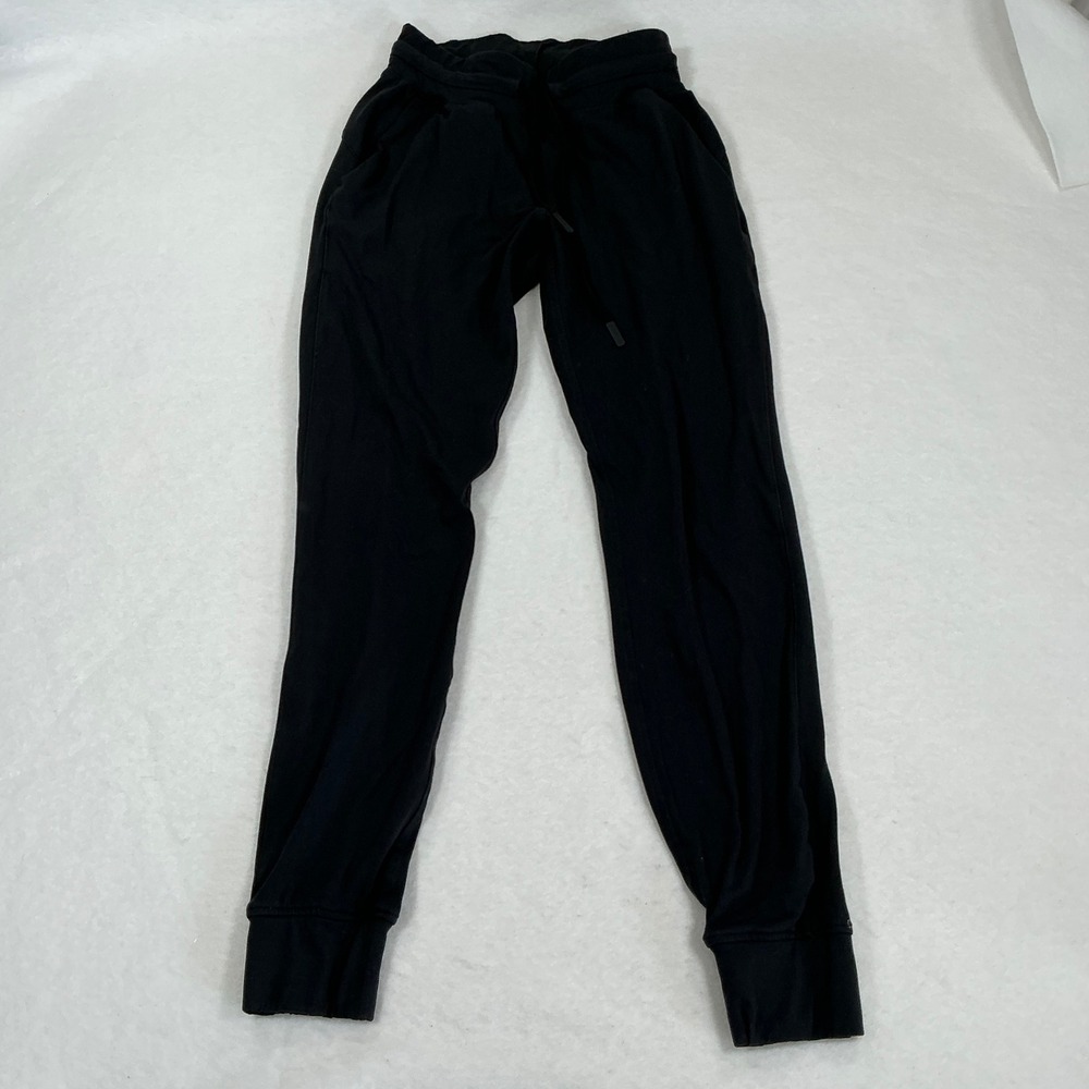 Lululemon Black Jogger Sweatpants Drawstring Waist Activewear Pants SKU 1749